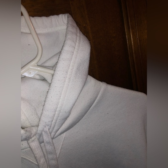 Polo Ralph Lauren white long sleeve cotton/polyester hooded sweatshirt hoodie - Picture 5 of 7